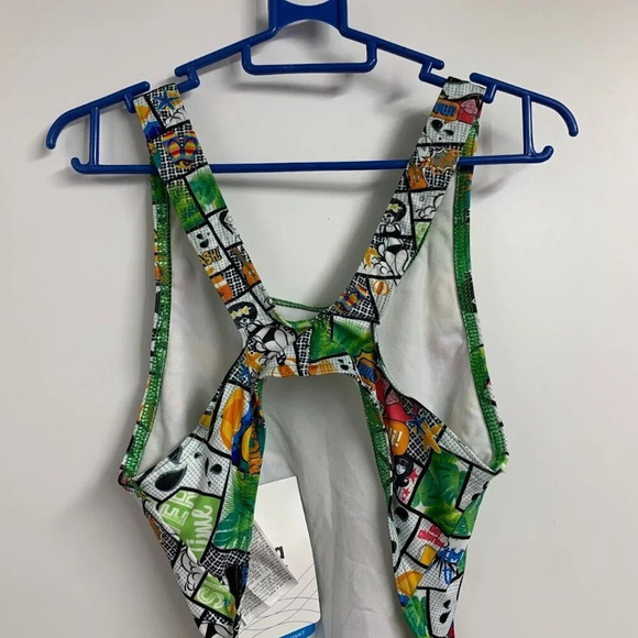 Arena Women's Summer Comic Swim Tech On Piece Swimsuit Size 22 NWT - Picture 4 of 16